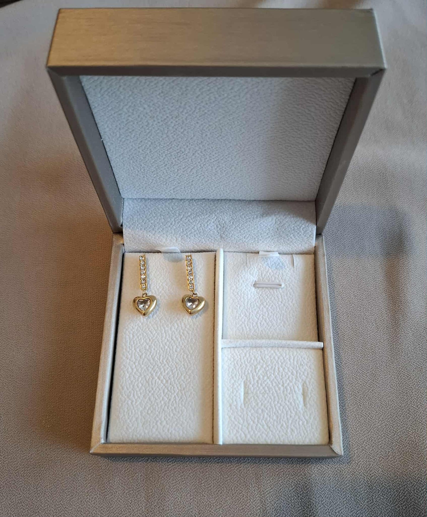 Ohrstecker „Herz“ mit Zirkonia