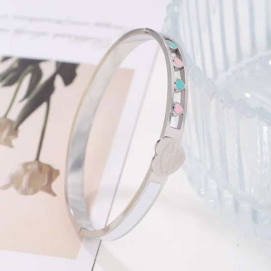 Armreif „Forever Love“ Weißgold